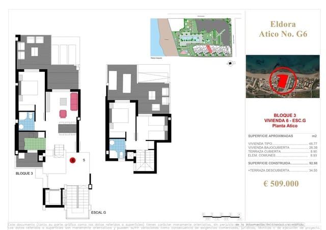 3 camera da letto Appartamento in vendita in L'Almadrava - L'Estanyó, Dénia con piscina - 499.000 € (Rif: 6463009)
