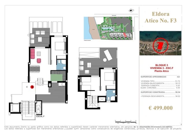 3 camera da letto Appartamento in vendita in L'Almadrava - L'Estanyó, Dénia con piscina - 499.000 € (Rif: 6463009)