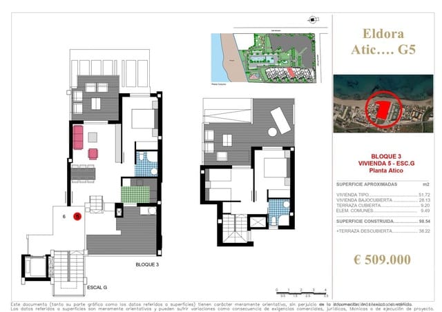 3 camera da letto Appartamento in vendita in L'Almadrava - L'Estanyó, Dénia con piscina - 499.000 € (Rif: 6463009)