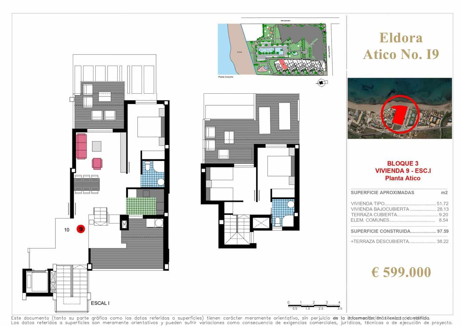 3 quarto Apartamento para venda em Denia com piscina garagem - 599 000 € (Ref: 6463009)