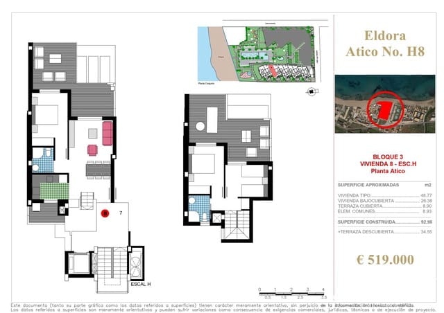 3 Zimmer Apartment zu verkaufen in L'Almadrava - L'Estanyó, Dénia mit Pool Garage - 599.000 € (Ref: 6463009)