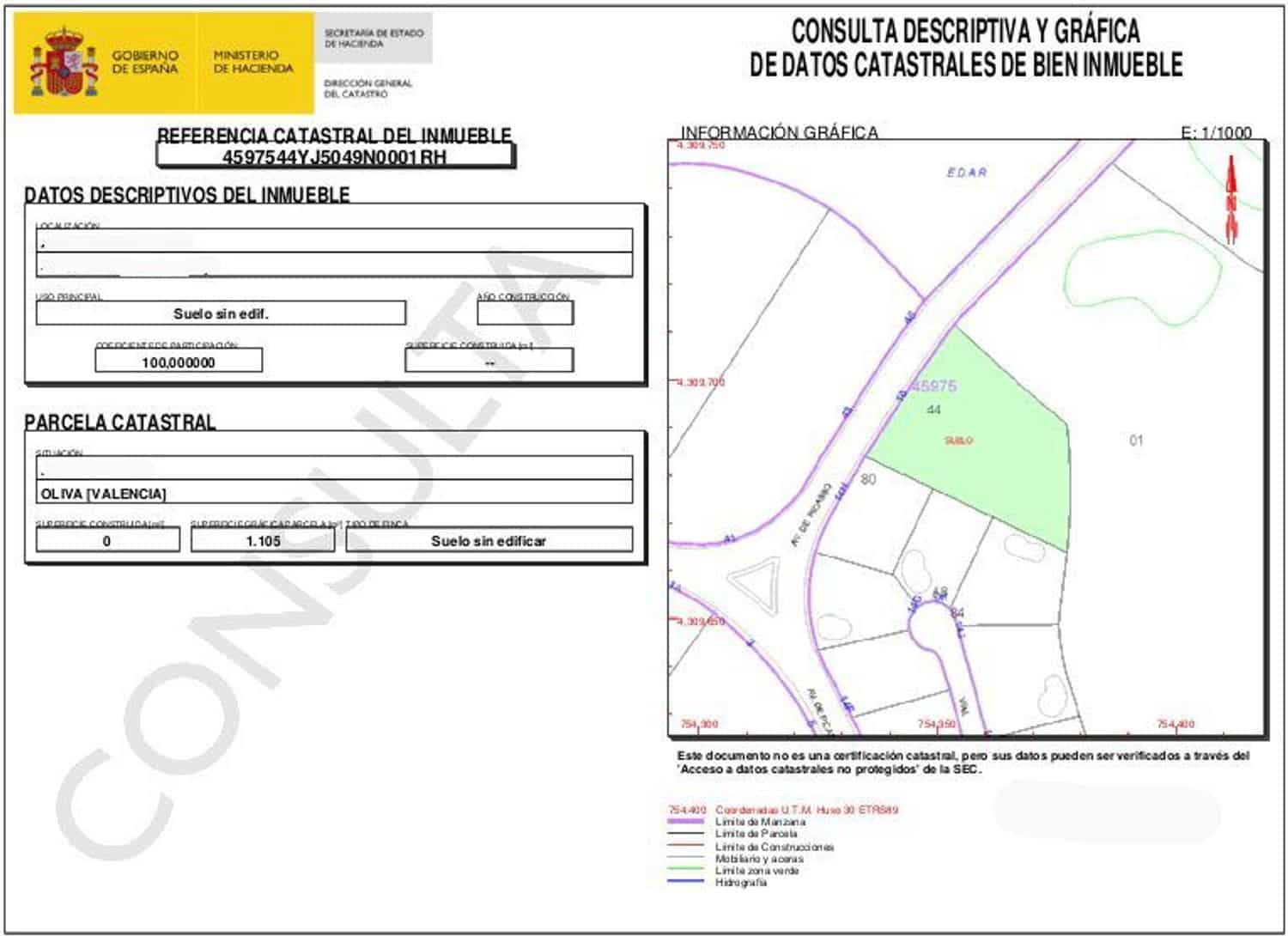 Undeveloped Land for sale in Oliva Nova - € 410,000 (Ref: 6860103)
