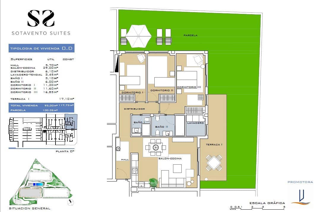 3 sovrum Lägenhet till salu i El Medano med pool garage - 590 000 € (Ref: 10130969)
