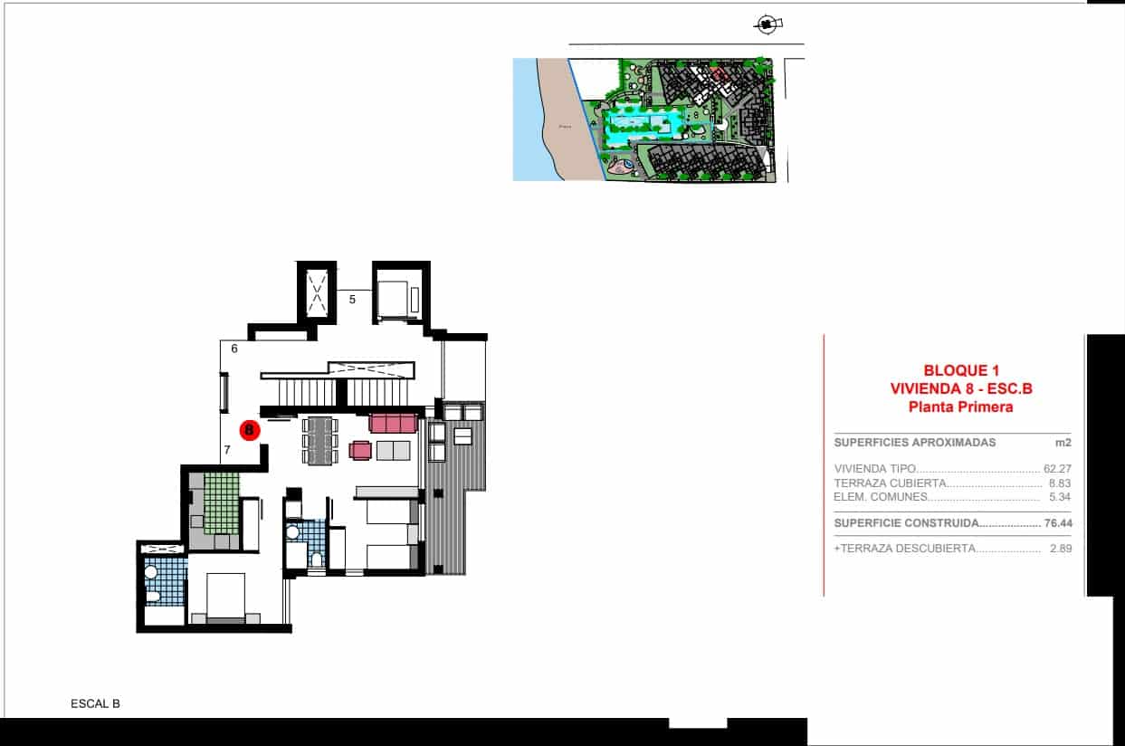 3 soverom Leilighet til salgs i Denia med svømmebasseng garasje - € 379 000 (Ref: 9934817)