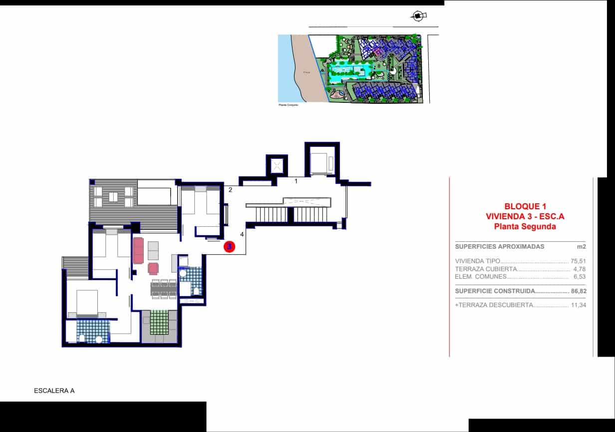 3 soverom Leilighet til salgs i Denia med svømmebasseng garasje - € 379 000 (Ref: 9934817)