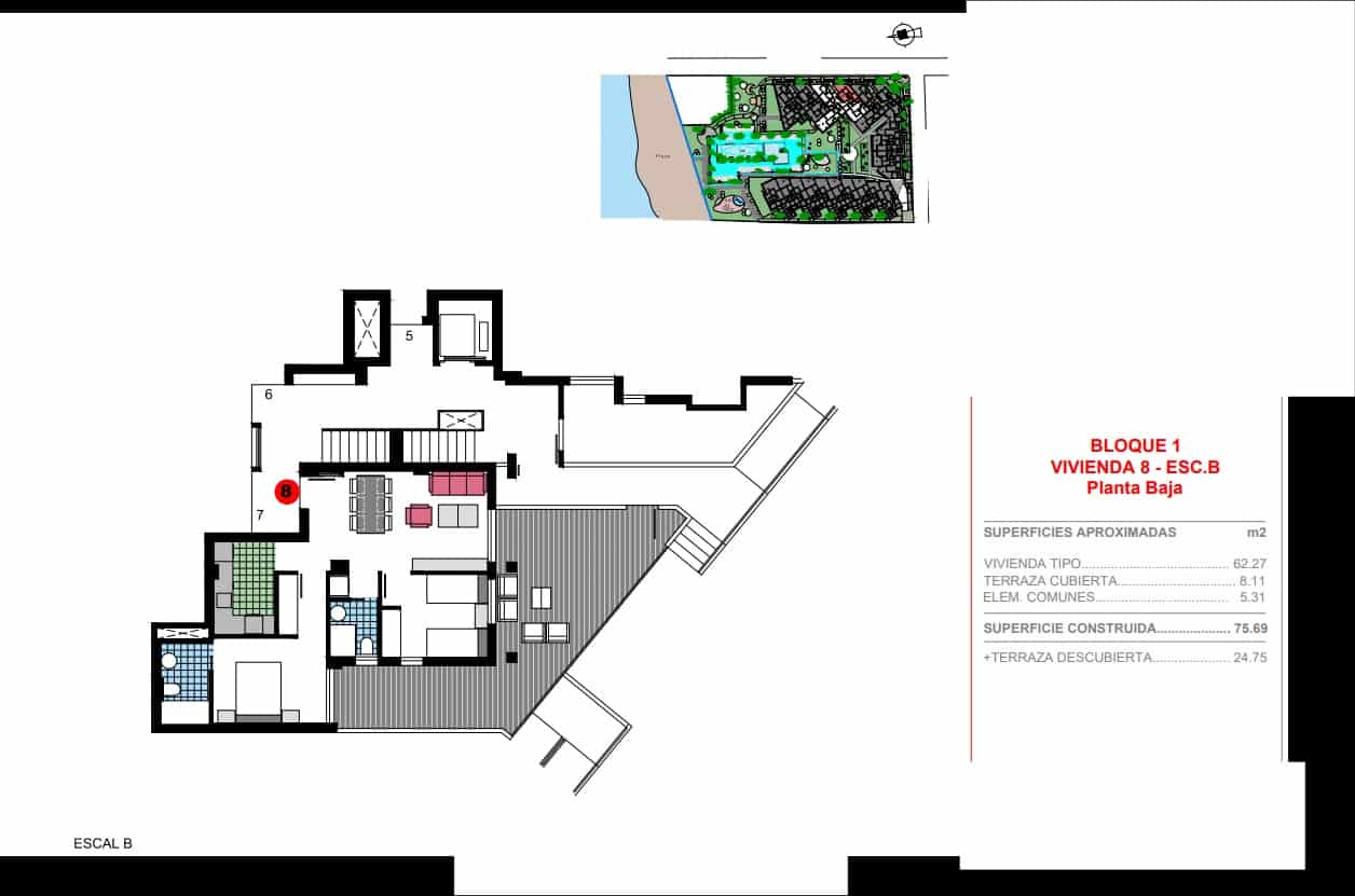 3 soverom Leilighet til salgs i Denia med svømmebasseng garasje - € 379 000 (Ref: 9934817)