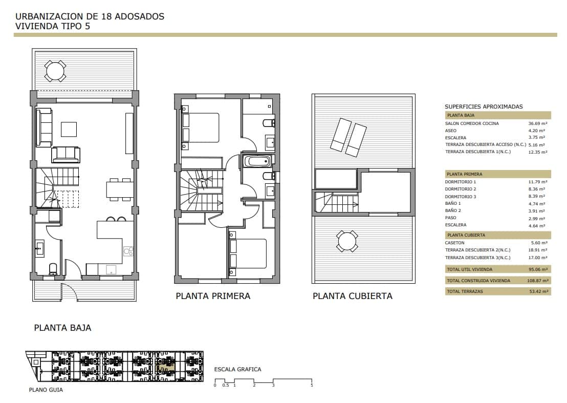 3 soveværelse Rækkehus til salg i Els Poblets med garage - € 259.000 (Ref: 9956626)