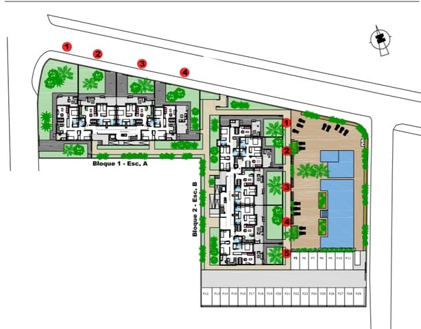 3 soveværelse Lejlighed til salg i Les Bassetes - El Marjal, Dénia med swimmingpool garage - € 449.000 (Ref: 9973993)