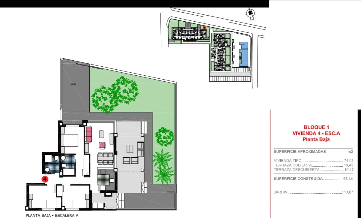 3 soveværelse Lejlighed til salg i Denia med swimmingpool garage - € 449.000 (Ref: 9973993)