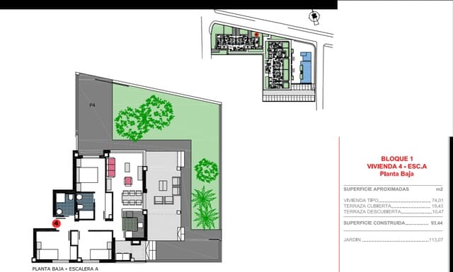 3 soveværelse Lejlighed til salg i Les Bassetes - El Marjal, Dénia med swimmingpool garage - € 449.000 (Ref: 9973993)