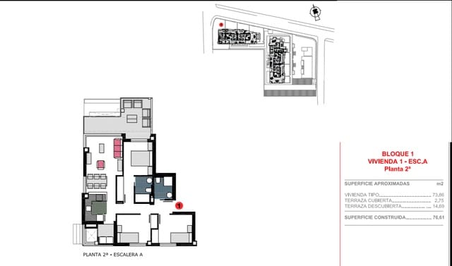 3 soveværelse Lejlighed til salg i Les Bassetes - El Marjal, Dénia med swimmingpool garage - € 449.000 (Ref: 9973993)