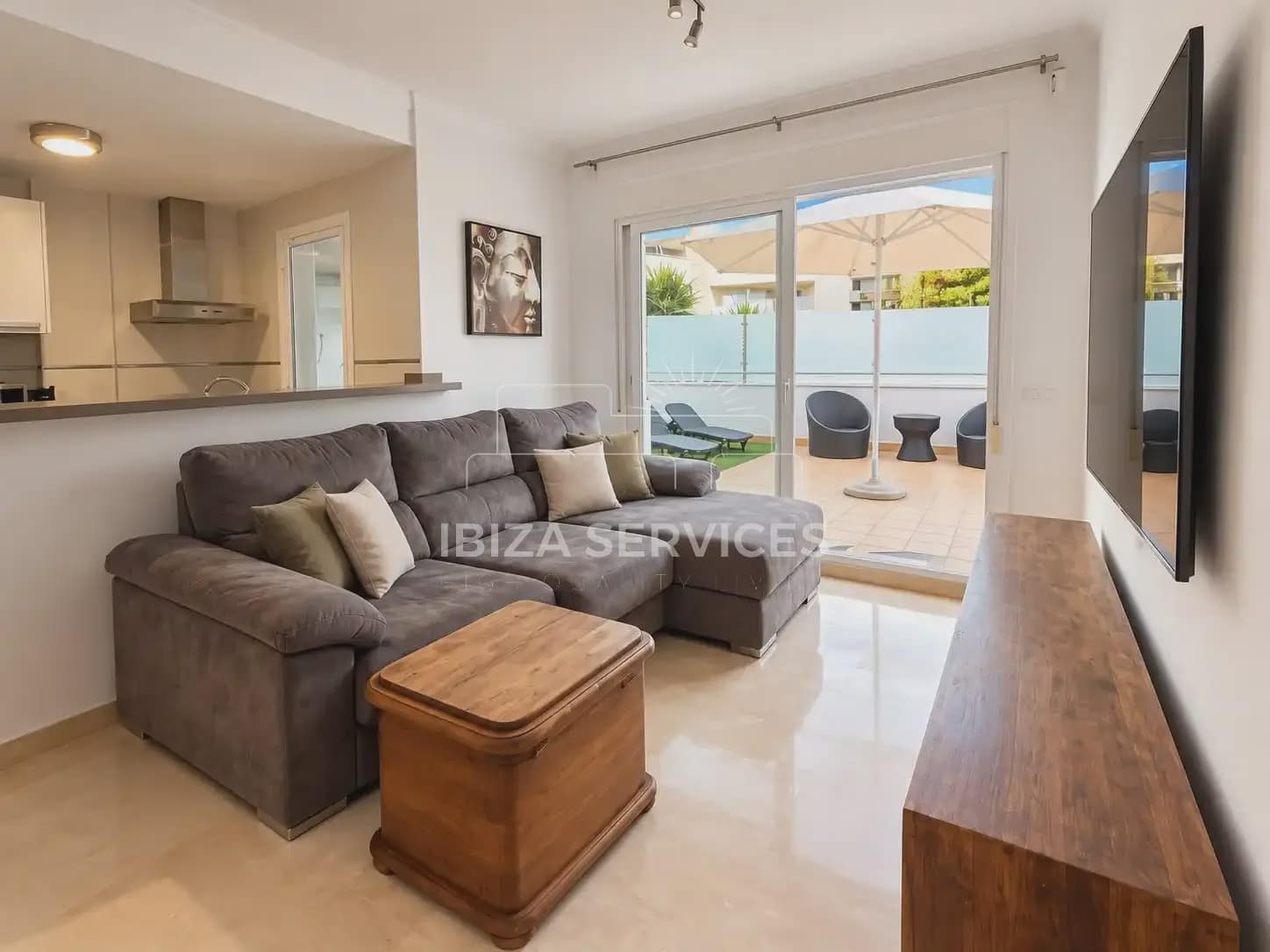 Apartamento de 2 habitaciones en Ibiza / Eivissa ciudad en alquiler con piscina - 2.500 € (Ref: 10179926)