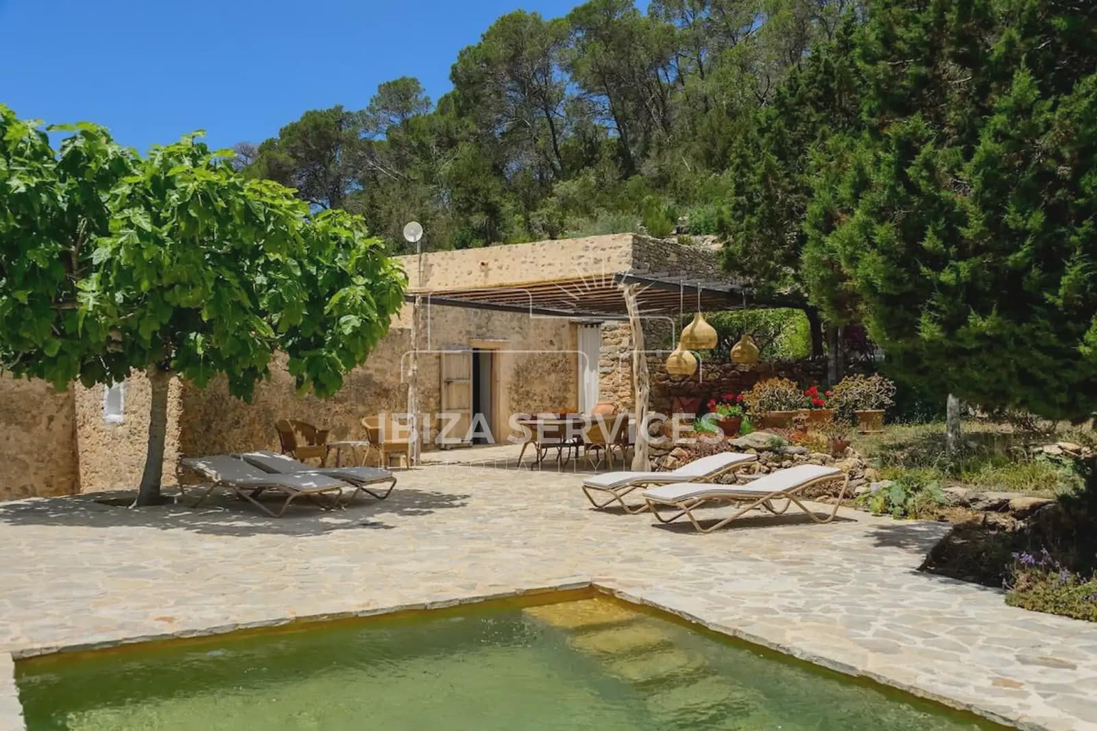 2 camera da letto Finca/Casa di Campagna da affitare come casa vacanza in San Jose / Sant Josep de Sa Talaia con piscina garage - 4.676 € (Rif: 8659706)