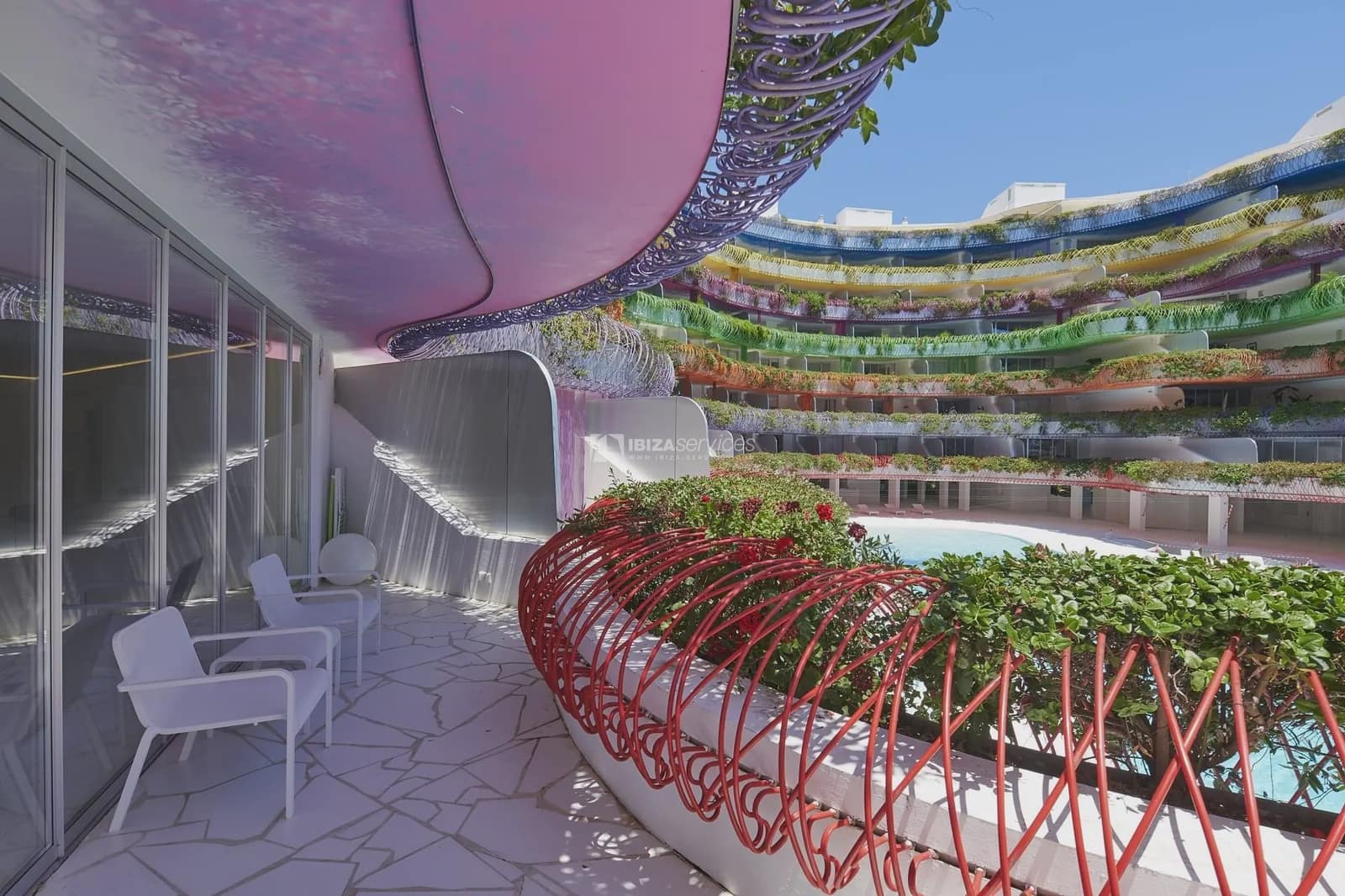 2 makuuhuone Huoneisto vuokrattavana paikassa Ibiza kaupunki mukana uima-altaan 
autotalli - 6 500 € (Ref: 8659745)