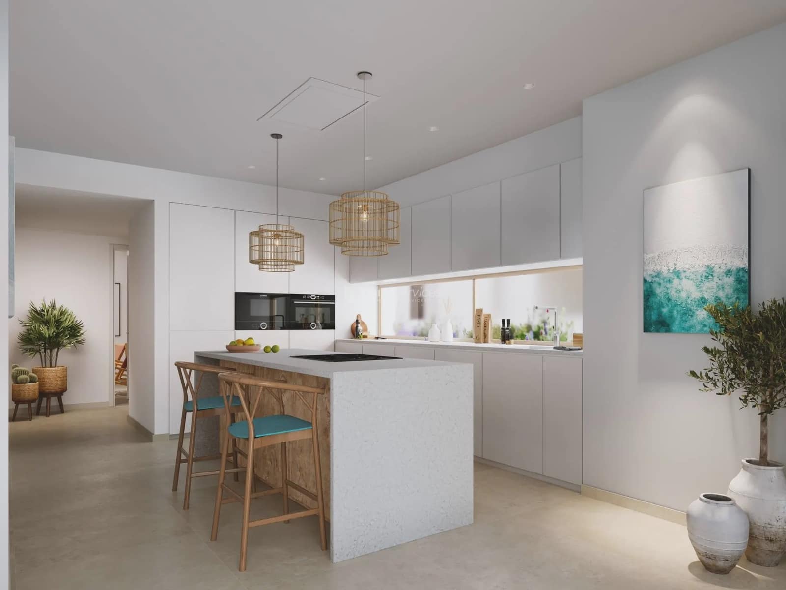 2 chambre Appartement à vendre à Santa Eulalia / Santa Eularia avec piscine garage - 690 000 € (Ref: 8659749)