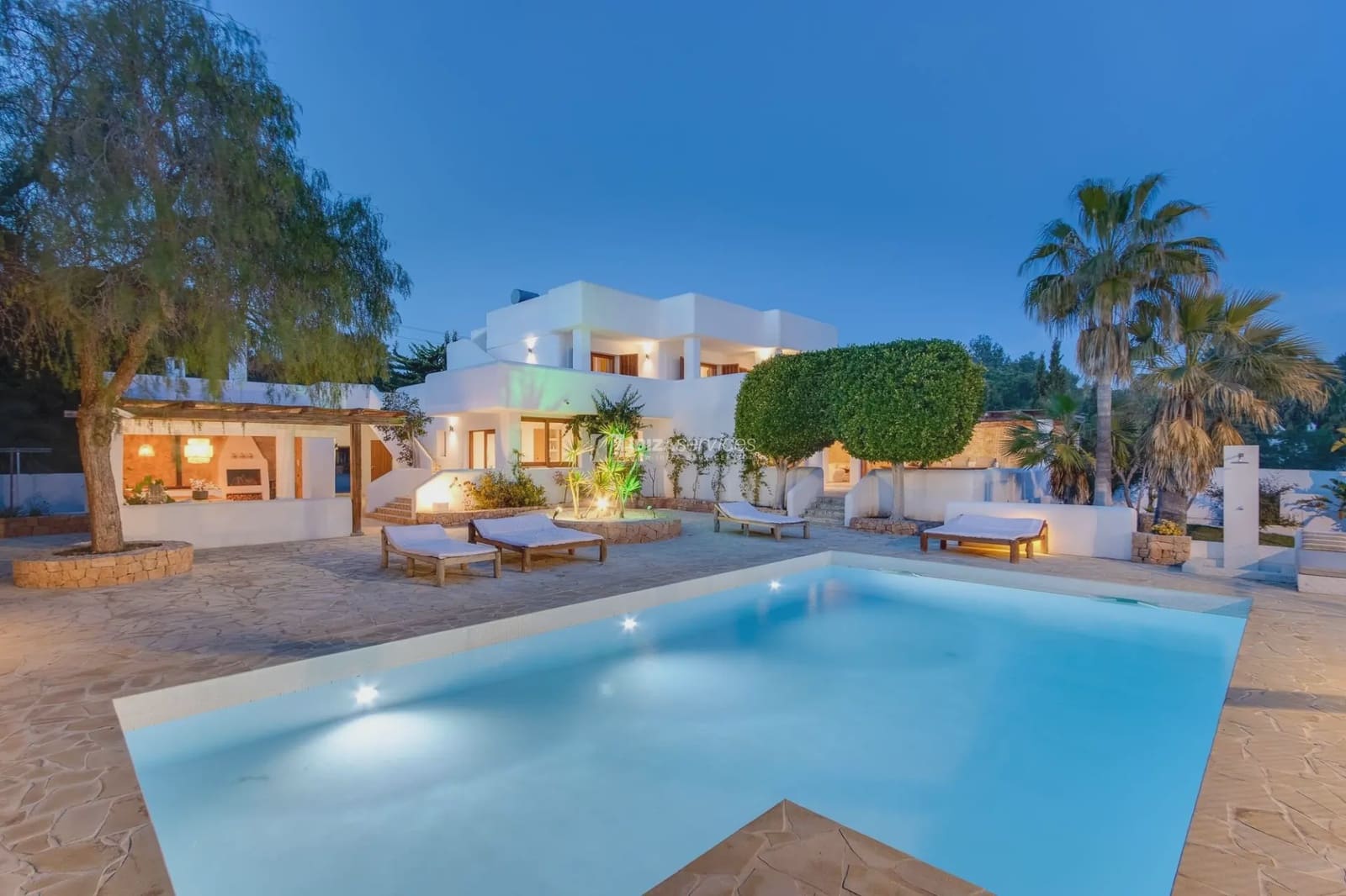 7 makuuhuone Huvila lomavuokrausta paikassa San Jose / Sant Josep de Sa Talaia mukana uima-altaan 
autotalli - 6 615 € (Ref: 8659772)