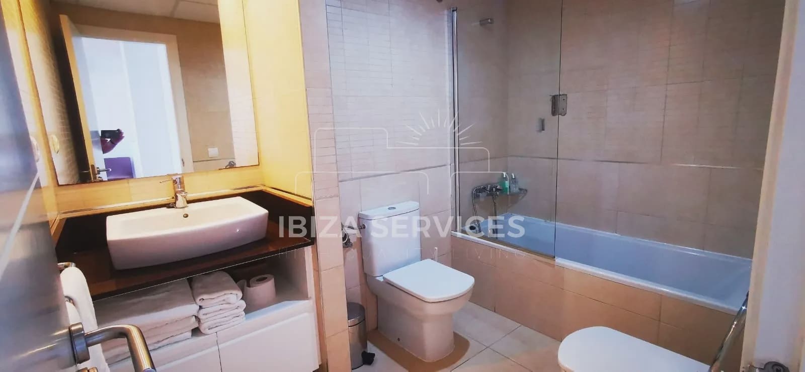 2 makuuhuone Huoneisto vuokrattavana paikassa Sant Antoni de Portmany mukana uima-altaan - 1 700 € (Ref: 9348004)