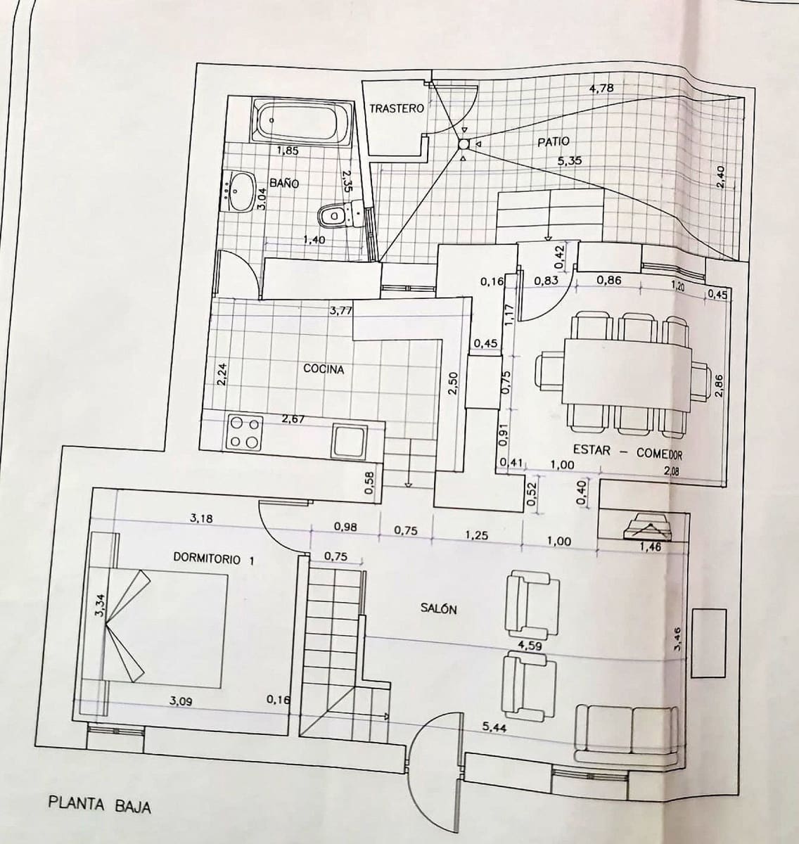 3 soveværelse Byhus til salg i Sax - € 99.950 (Ref: 8649783)