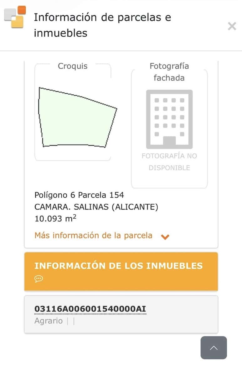 Ubebygd land til salgs i Salinas - € 75 000 (Ref: 9872955)