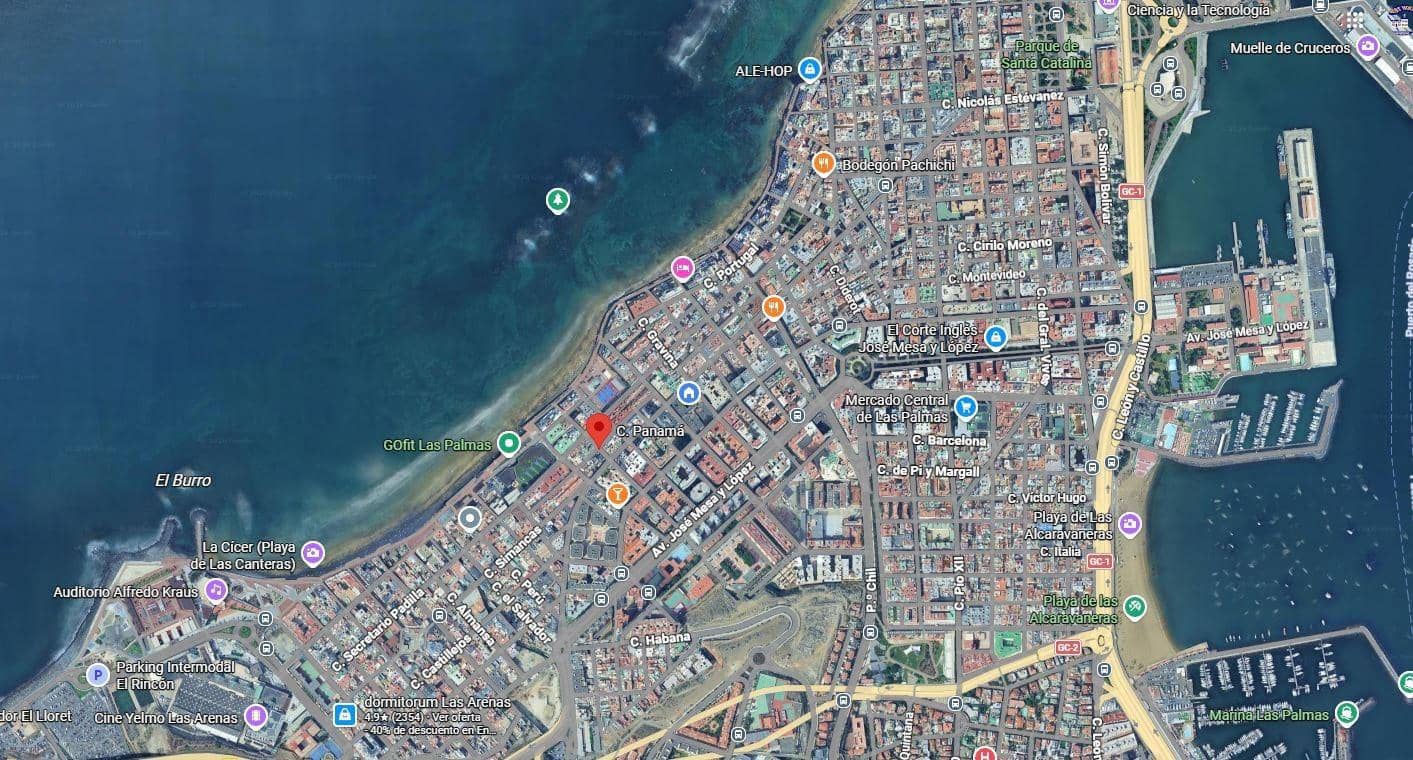 2 soveværelse Lejlighed til leje i Las Palmas de Gran Canaria - € 1.100 (Ref: 10011604)