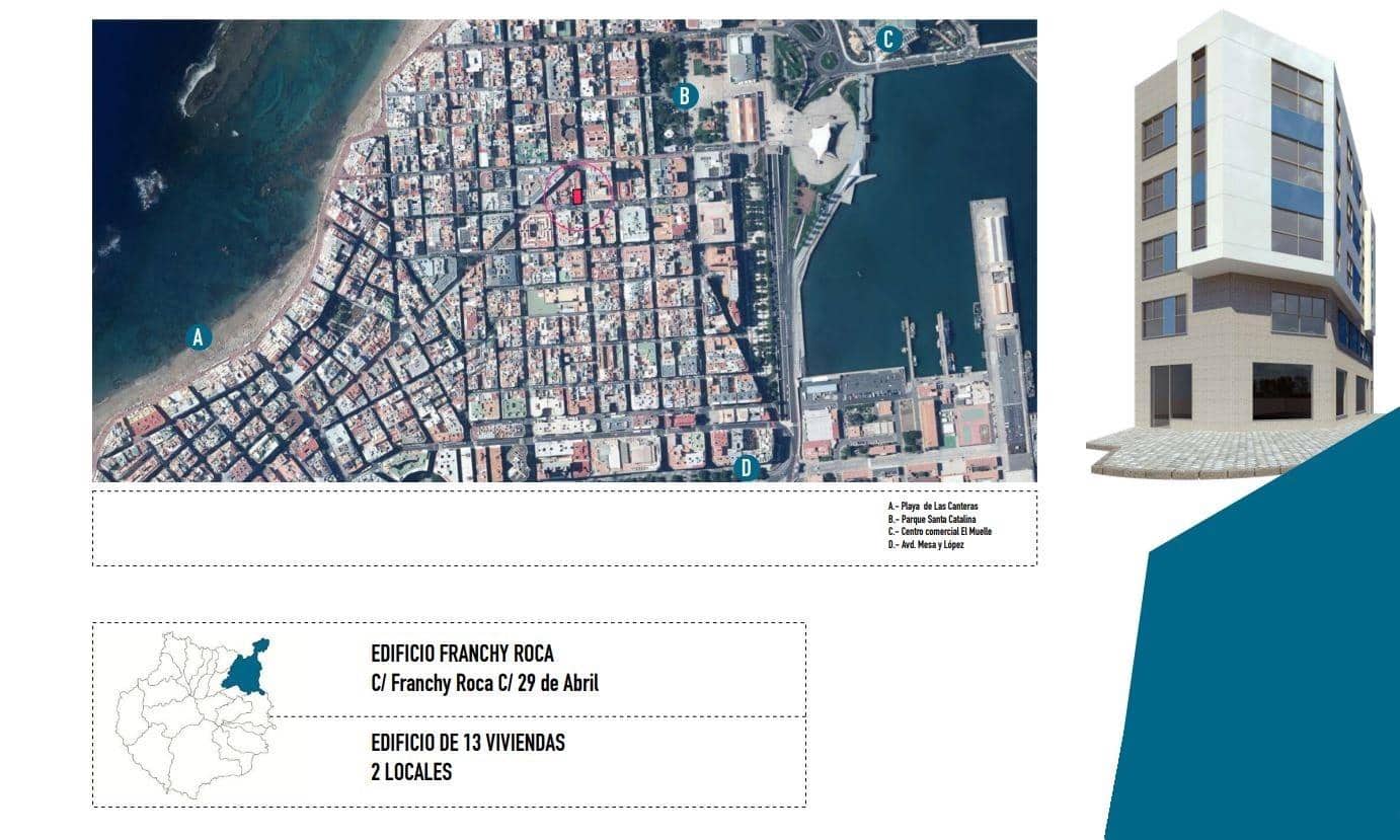 1 soverom Penthouse til salgs i Las Palmas de Gran Canaria - € 342 500 (Ref: 9119222)