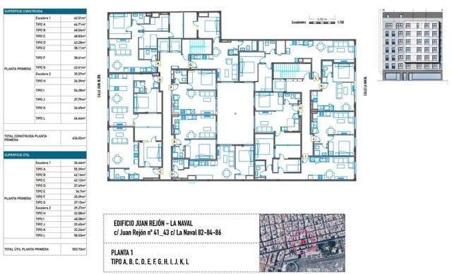 2 chambre Appartement à vendre à Alcaravaneras, Las Palmas de Gran Canaria avec garage - 260 000 € (Ref: 9119241)