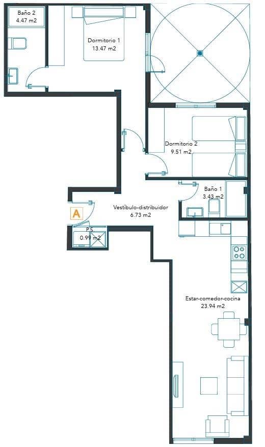 2 soveværelse Lejlighed til salg i Las Palmas de Gran Canaria med garage - € 275.000 (Ref: 9119244)