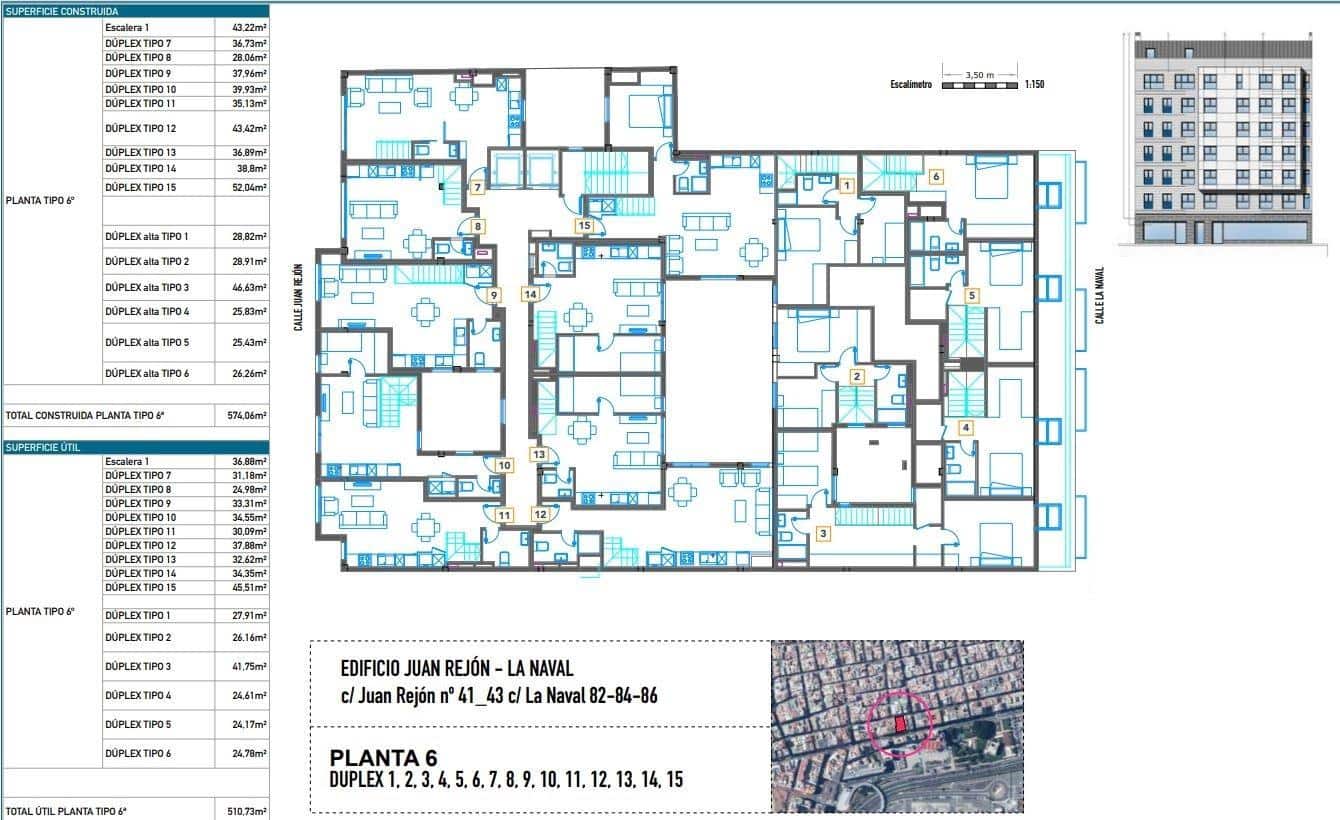 2 soveværelse Lejlighed til salg i Las Palmas de Gran Canaria med garage - € 277.000 (Ref: 9119245)