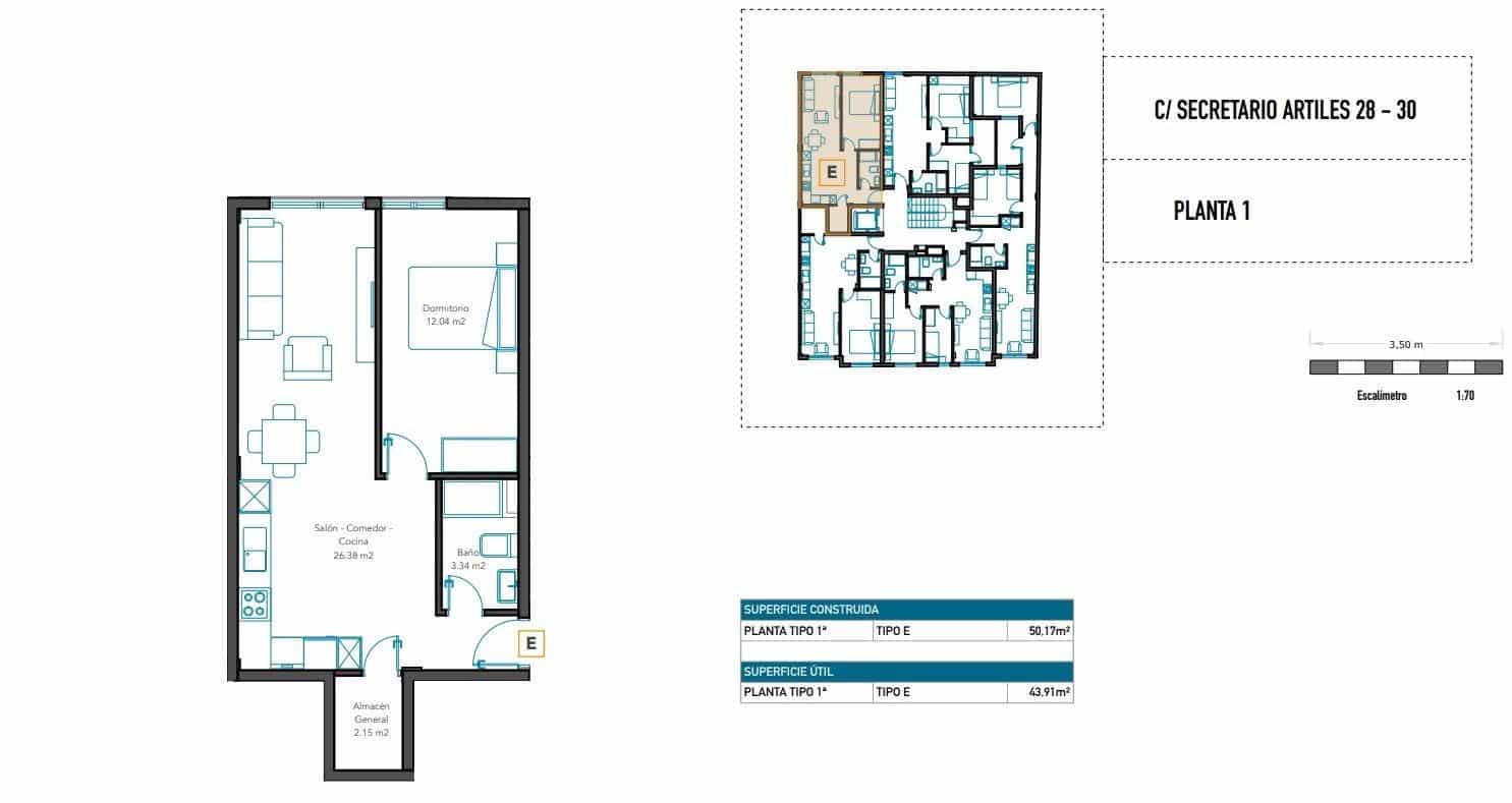 2 quarto Apartamento para venda em Las Palmas de Gran Canaria - 221 000 € (Ref: 9119251)