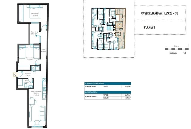 2 soverom Leilighet til salgs i Las Palmas de Gran Canaria - € 221 000 (Ref: 9119251)