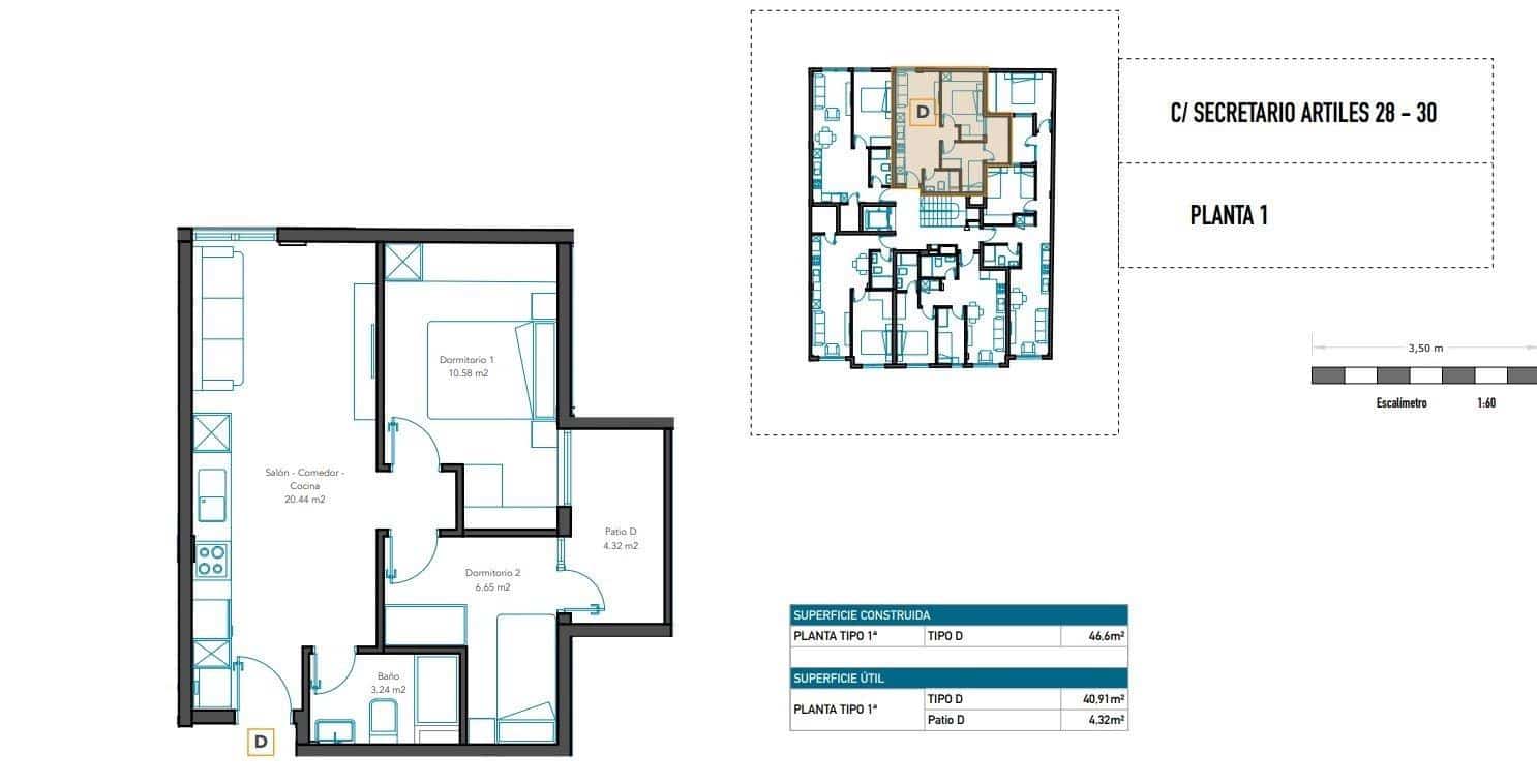 2 quarto Apartamento para venda em Las Palmas de Gran Canaria - 221 000 € (Ref: 9119251)