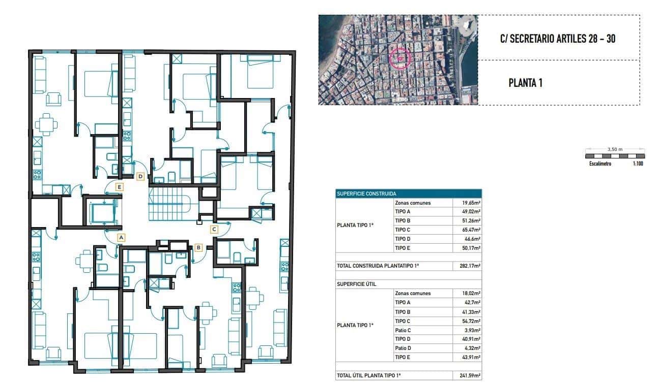 2 quarto Apartamento para venda em Las Palmas de Gran Canaria - 221 000 € (Ref: 9119251)