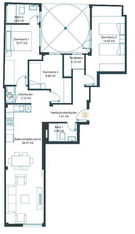 3 bedroom Flat for sale in Las Palmas de Gran Canaria - € 355,000 (Ref: 9119308)