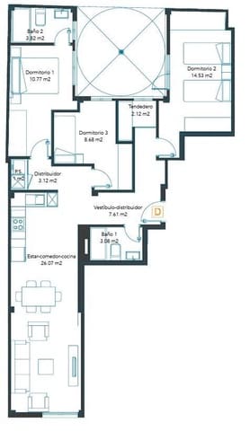 3 sovrum Lägenhet till salu i Las Palmas de Gran Canaria - 355 000 € (Ref: 9119308)