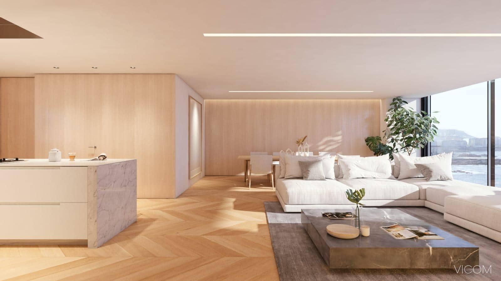 3 soveværelse Lejlighed til salg i A Coruna by med garage - € 995.000 (Ref: 9119316)