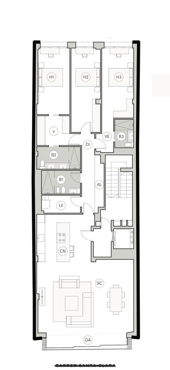3 soveværelse Lejlighed til salg i A Coruna by - € 1.075.000 (Ref: 9119317)