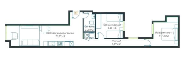 2 soverom Leilighet til salgs i Guanarteme, Las Palmas de Gran Canaria - € 239 000 (Ref: 9119369)