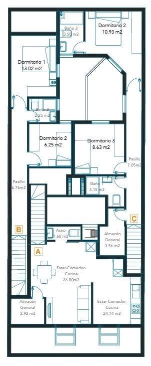 2 quarto Apartamento para venda em Las Palmas de Gran Canaria - 260 000 € (Ref: 9119371)