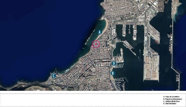 2 makuuhuone Huoneisto myytävänä paikassa Las Palmas de Gran Canaria - 260 000 € (Ref: 9119371)