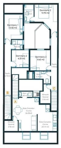 3 sypialnia Apartament na sprzedaż w Las Palmas de Gran Canaria - 395 000 € (Ref: 9119372)