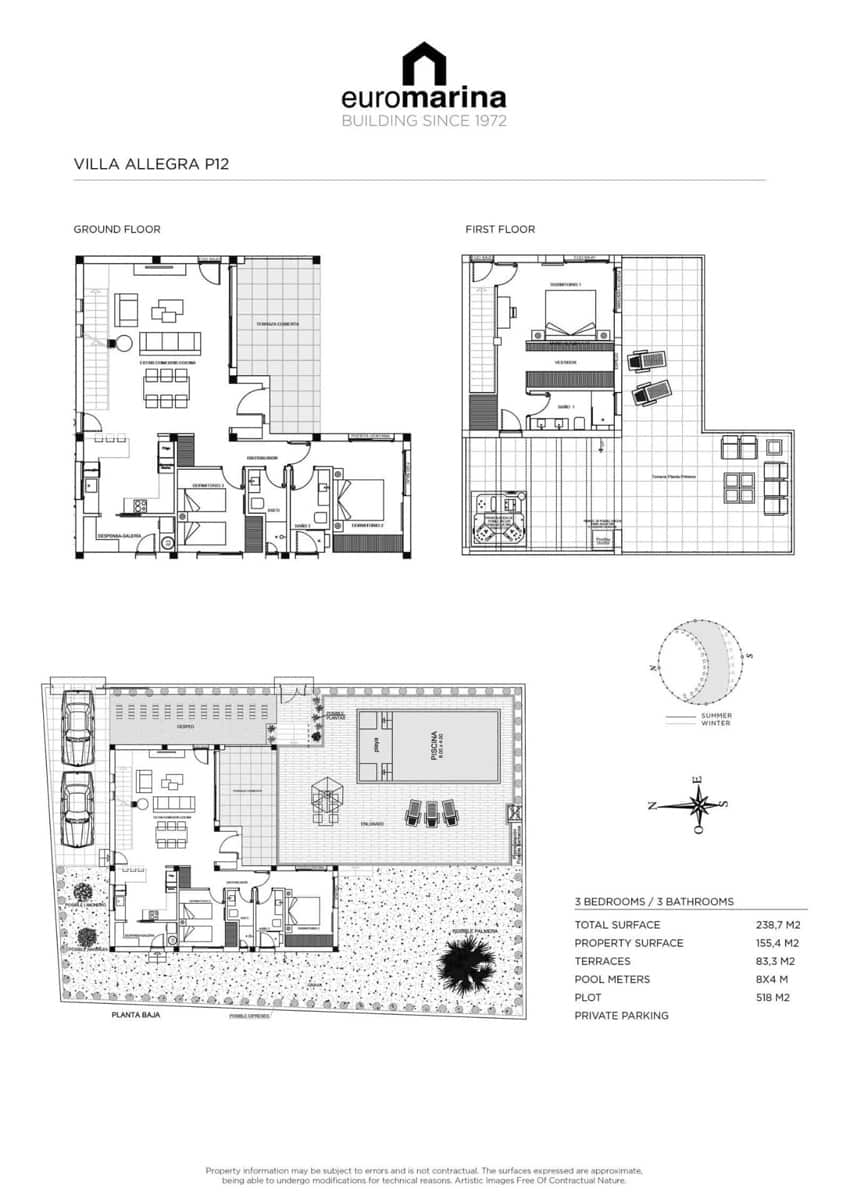 Chalet de 3 habitaciones en Ciudad Quesada en venta con garaje - 884.450 € (Ref: 9435985)
