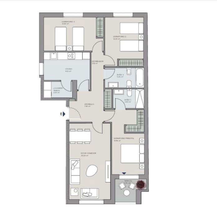 3 bedroom Flat for sale in A Coruna city with garage - € 600,000 (Ref: 9541622)