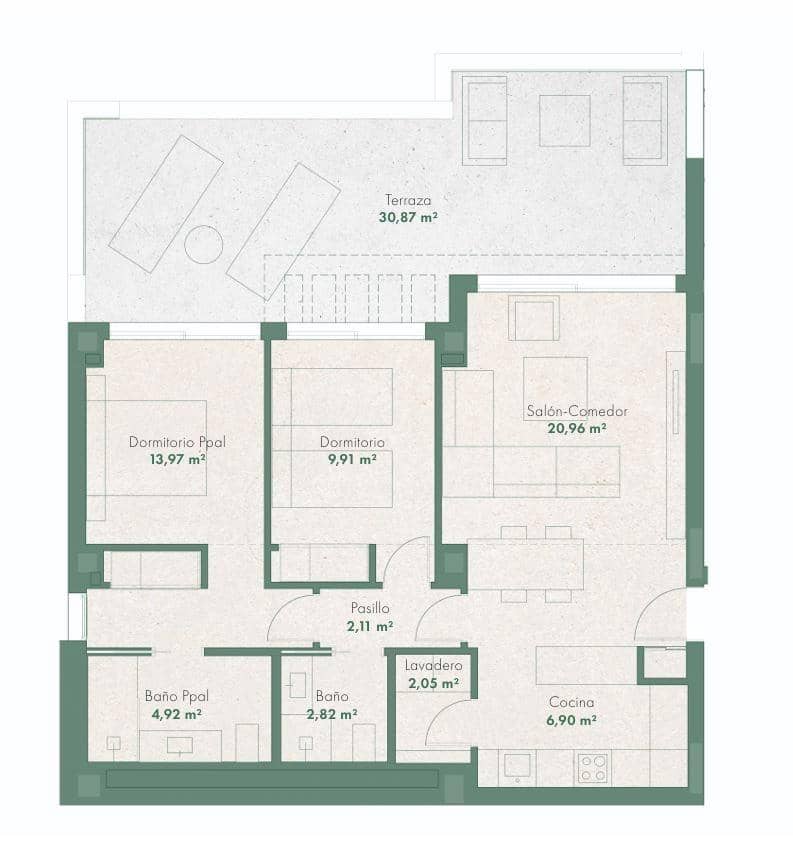 2 Zimmer Wohnung zu verkaufen in La Cala de Mijas mit Garage - 535.000 € (Ref: 9586719)