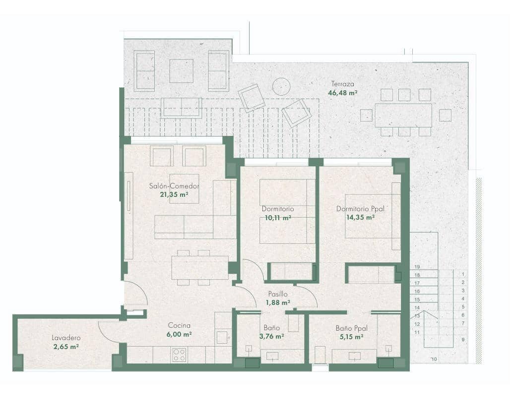 2 Zimmer Wohnung zu verkaufen in La Cala de Mijas mit Pool Garage - 868.000 € (Ref: 9591526)