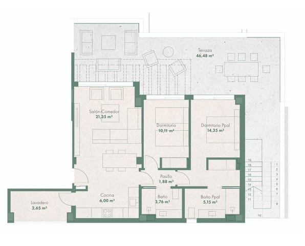 2 Zimmer Wohnung zu verkaufen in La Cala de Mijas, Mijas mit Pool Garage - 868.000 € (Ref: 9591526)