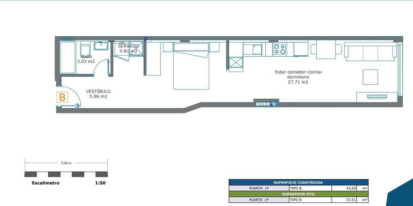 Yksiö myytävänä paikassa Las Palmas de Gran Canaria - 200 000 € (Ref: 9637780)