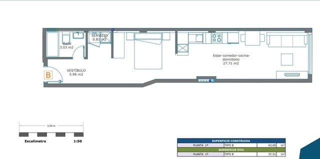 Yksiö myytävänä paikassa Santa Catalina - Canteras, Las Palmas de Gran Canaria - 200 000 € (Ref: 9637780)