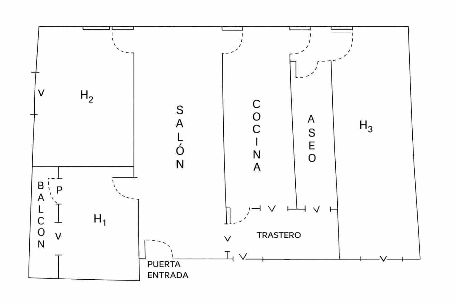 Piso de 3 habitaciones en Alcantarilla en venta - 87.500 € (Ref: 9720183)