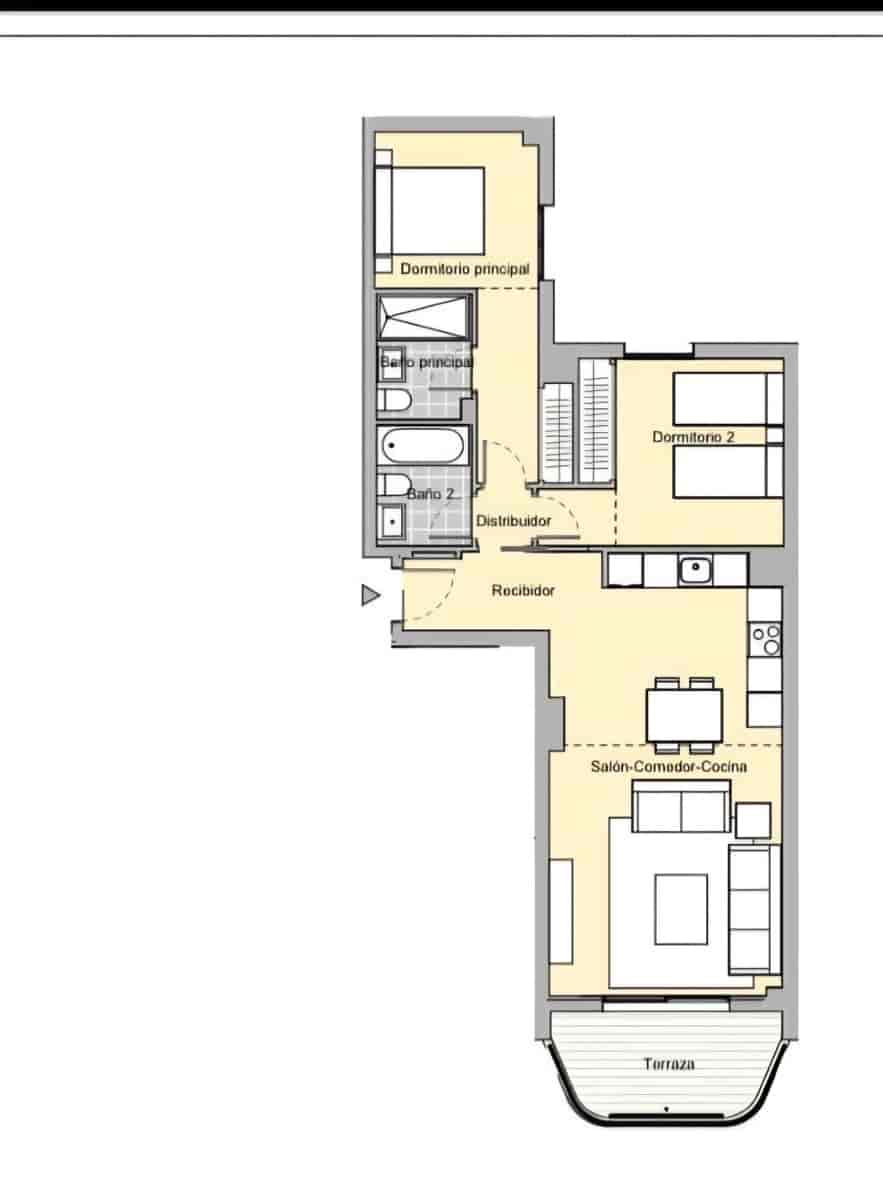 2 sypialnia Mieszkanie na sprzedaż w Miasto Malaga z basenem garażem - 505 000 € (Ref: 9773271)