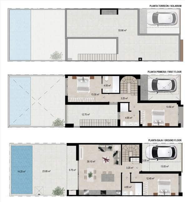 3 bedroom Villa for sale in San Javier with pool garage - € 287,900 (Ref: 9437755)